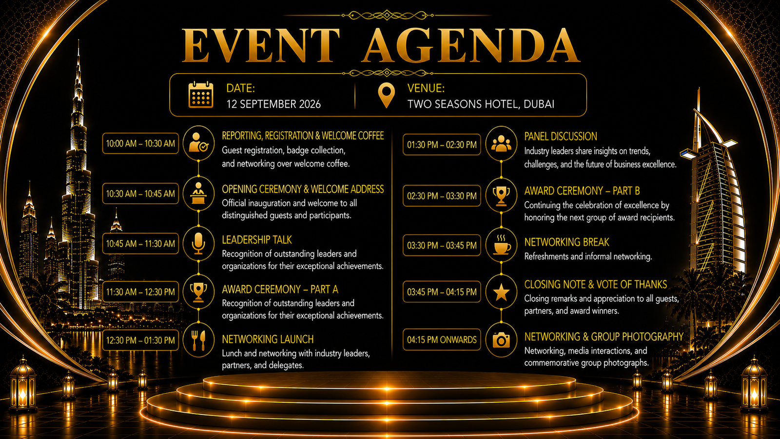 Event agenda - award img